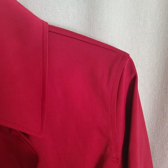 Gorgeous Red Double Breast Weatherproof Co Womens Coat szM - Picture 11 of 15